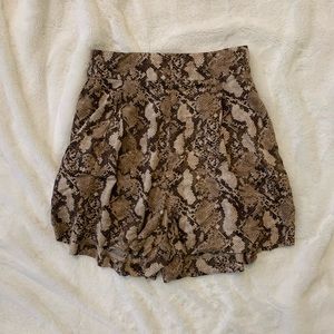 H&M Snakeskin Pattern Shorts